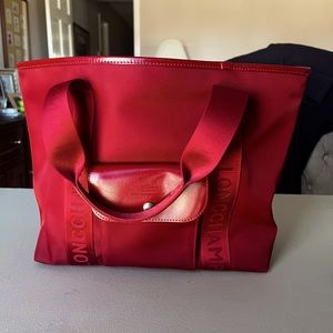Longchamp Logo Nylon Tote